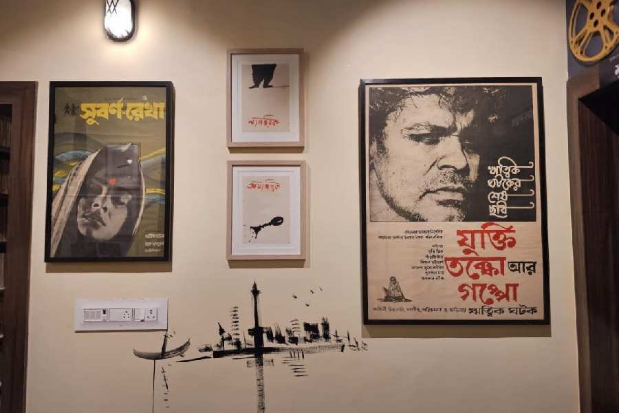 Posters of some of Ritwik Ghatak's films