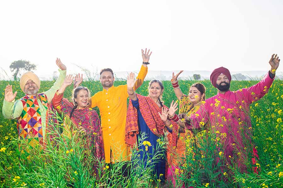 Baisakhi — Punjab: In Punjab, Baisakhi has long been celebrated as a harvest festival. But in 1699, it gained new significance when Guru Gobind Singh chose this day to establish the Khalsa, the community of initiated Sikhs. The courageous act of the ‘Beloved Five’ at the festival marked a profound moment in Sikh history 
