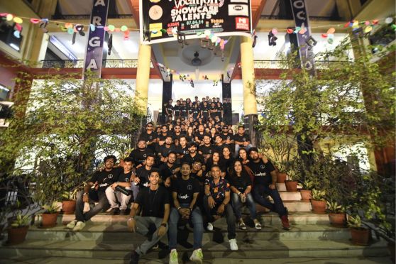 The extravagant music fest was held at the college campus