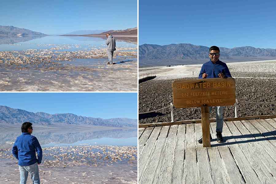  Badwater Basin, located at -282 feet is the lowest point in the US