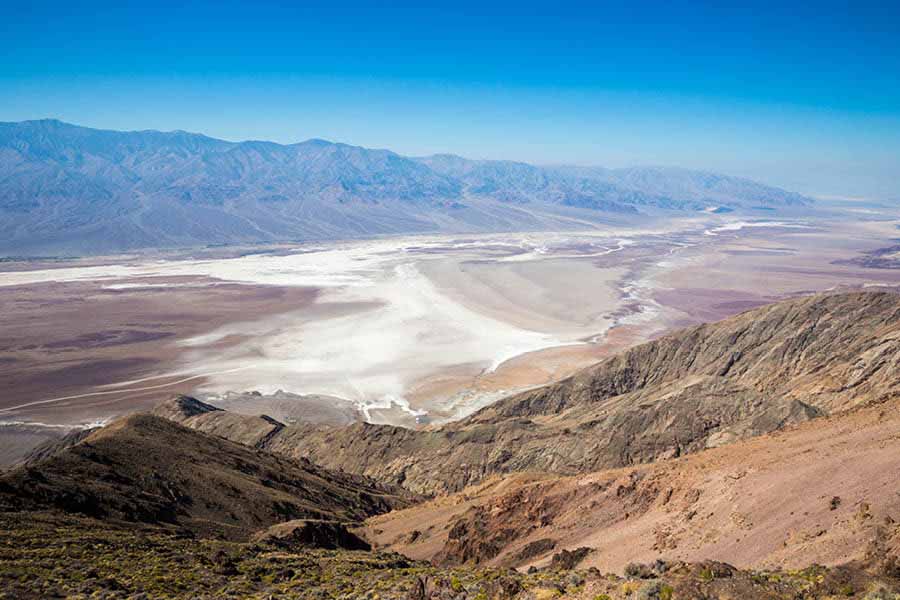 Landscape view of Death Valley National Park during the day as seen from Dante's View