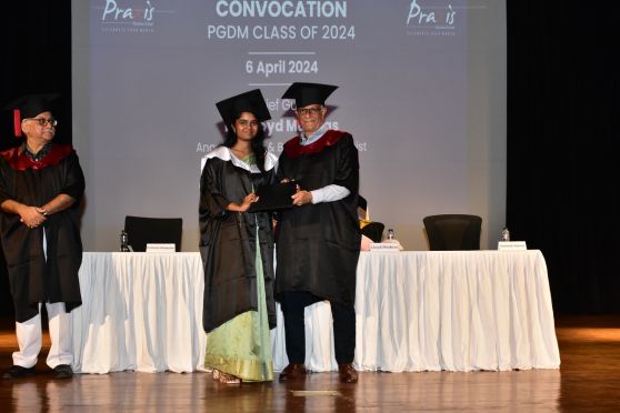 A shot from her convocation ceremony day. 