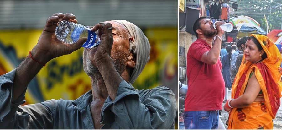 Dehydration is one of the most common health worries during the summers. Excessive sweating and fatigue can be fatal. It’s advisable to keep yourself hydrated and carry water while stepping out. Take cue from the elderly man and the couple at New Market  