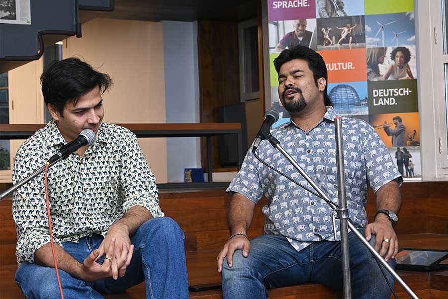 East India Dastangos performed at the opening of Kolkata’s second Art Cafe