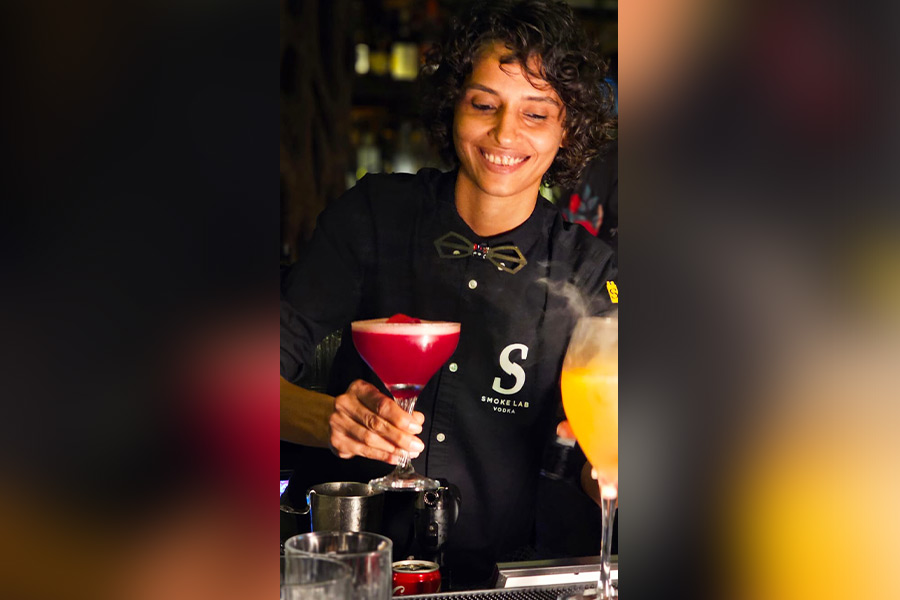 Flair bartender, mixologist and performing artist Ami Shroff