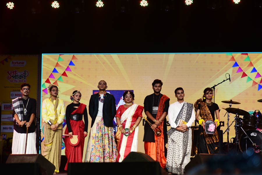 College students also participated in a fashion show where they went creative — amalgamating tradition and innovation