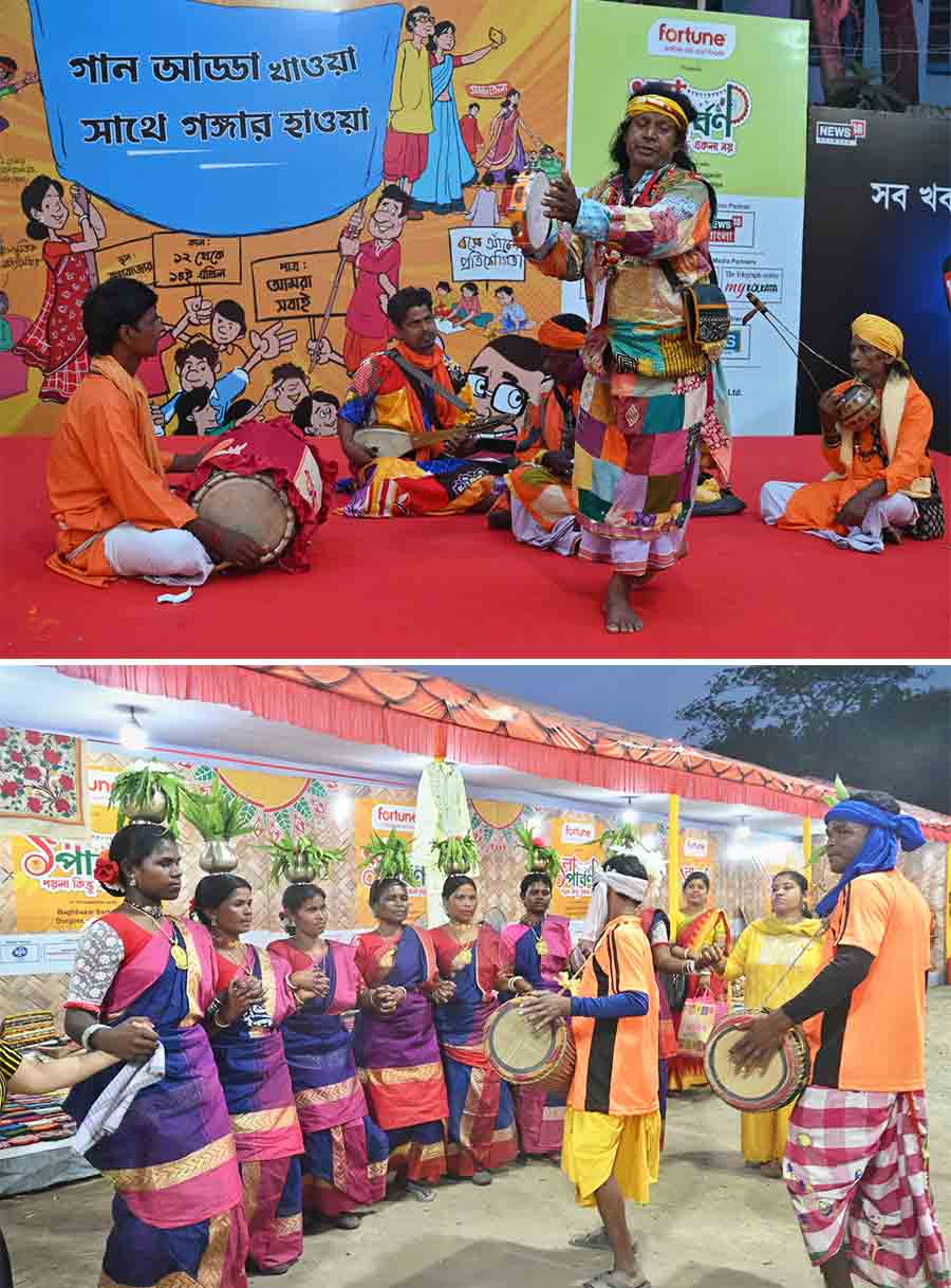 The beats of Baul music and tribal dance kept the audience engaged too