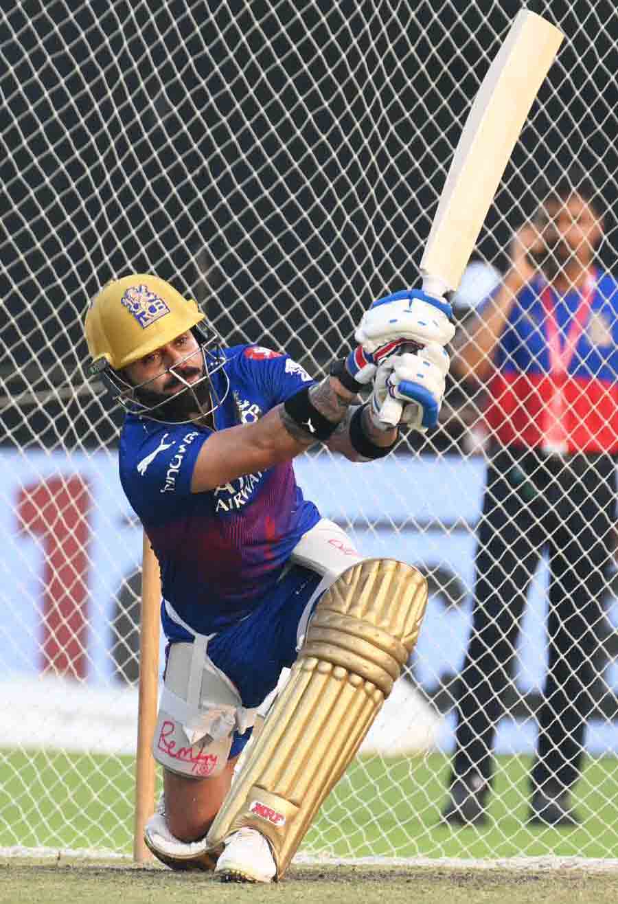  Kohli will be hoping for a win for the Royal Challengers Bengaluru after a poor show in the latest edition of the IPL. RCB takes on the Kolkata Knight Riders at Eden at 3.30pm on Sunday. The Bangalore boys are right now at the bottom of the table with just 2 points, having won only one game of the seven they have played so far