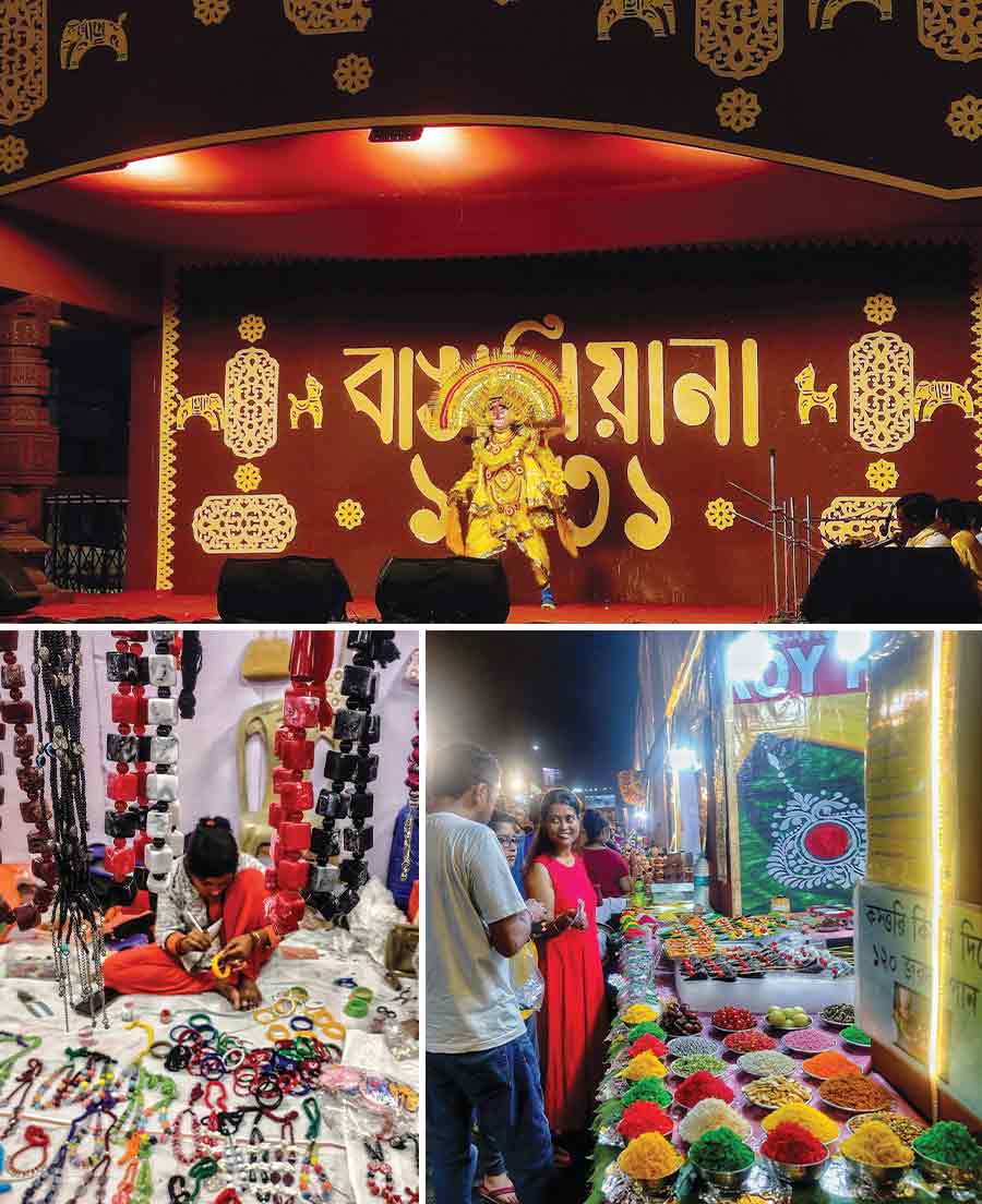 Bangaliyana Mela 2024 held at Baguiati beside VIP Road from April 15 to 21 saw stalls selling handcrafted jewellery, garments, home decor and food  