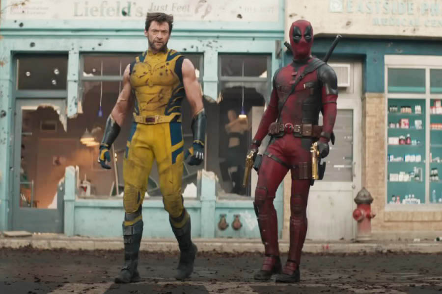 Hugh Jackman as Wolverine and Ryan Reynolds as Deadpool in Deadpool & Wolverine trailer.