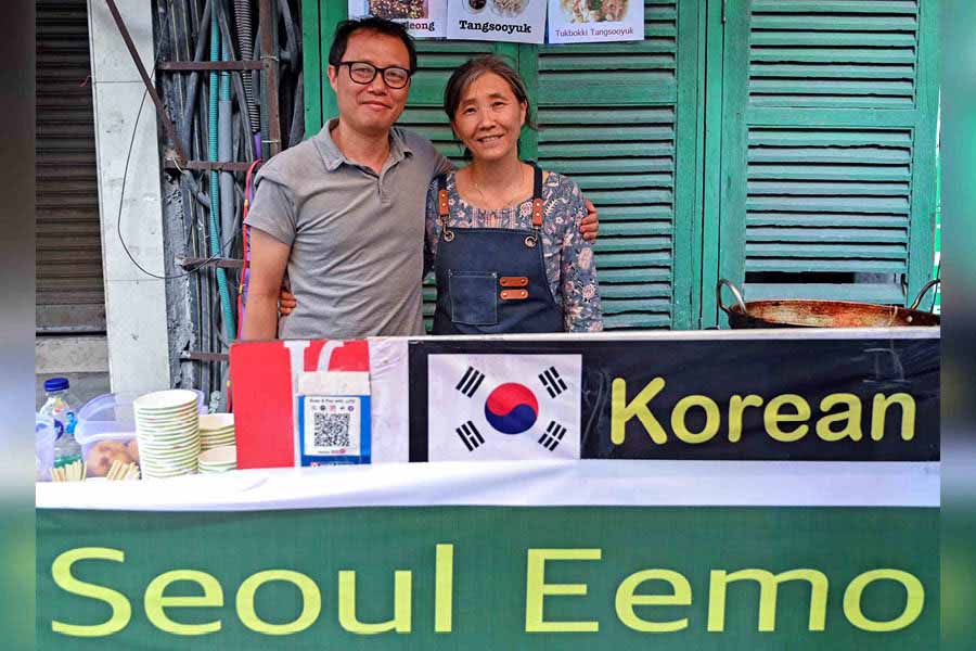 Mr and Mrs Kim, a Korean couple running three F&B establishments in Kolkata