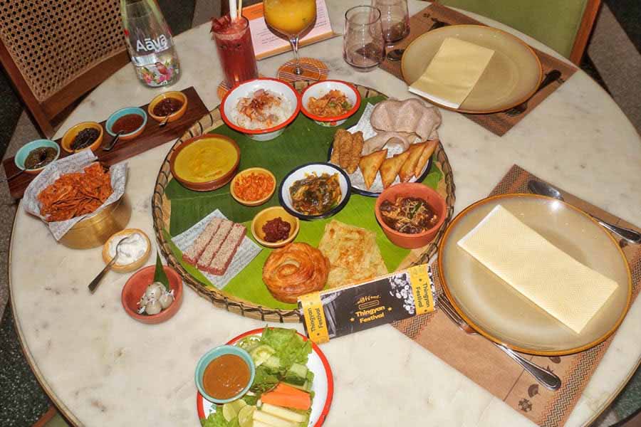 The Village Set is like a thali with about 10 items from starters to dessert