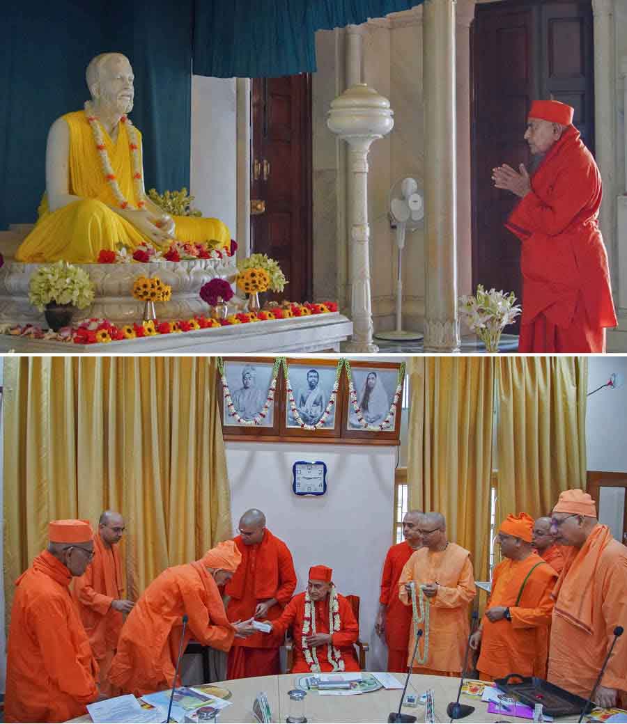 Swami Gautamanandaji Maharaj was elected the president of the Ramakrishna Math and Ramakrishna Mission at a meeting of the board of trustees of the Math and the governing body of the Mission held at Belur Math on April 24. He is the 17th president of the twin organisations  