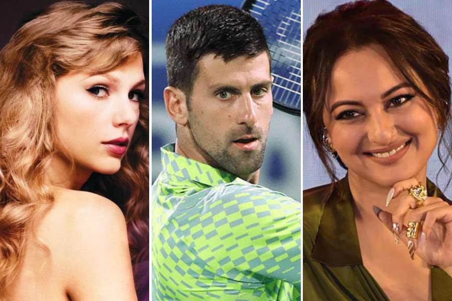 (L-R) Taylor Swift’s outrage, Novak Djokovic’s new coach, Sonakshi Sinha on ‘Heeramandi’, and more in this week’s satirical wrap-up