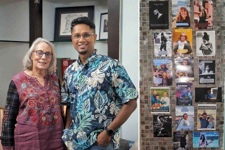 The most important thing for Beth Decker and William Nag is developing a community of artists, as depicted in this Hall of Fame at Chaitown’s entrance