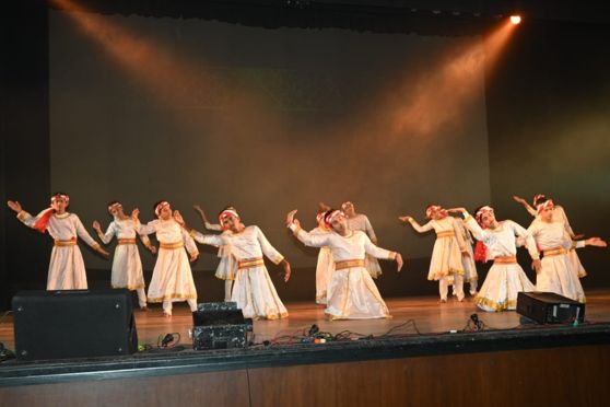A glimpse from the cultural event. 