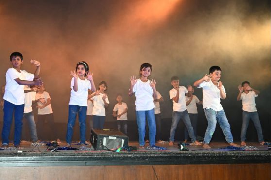 The little ones captivated the audience with their performance.