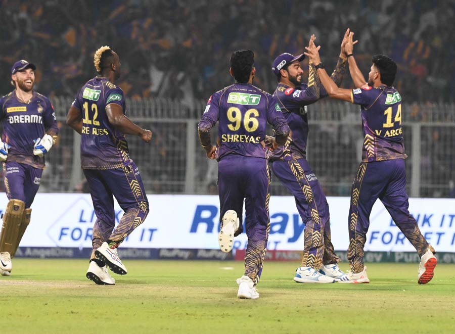 Spinners Sunil Narine and Varun Chakravarthy were the top wicket-takers. Chakravarthy  took three, including skipper Rishabh Pant