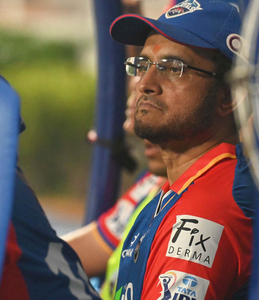 Sourav Ganguly’s expression mirrors the state of Delhi Capitals