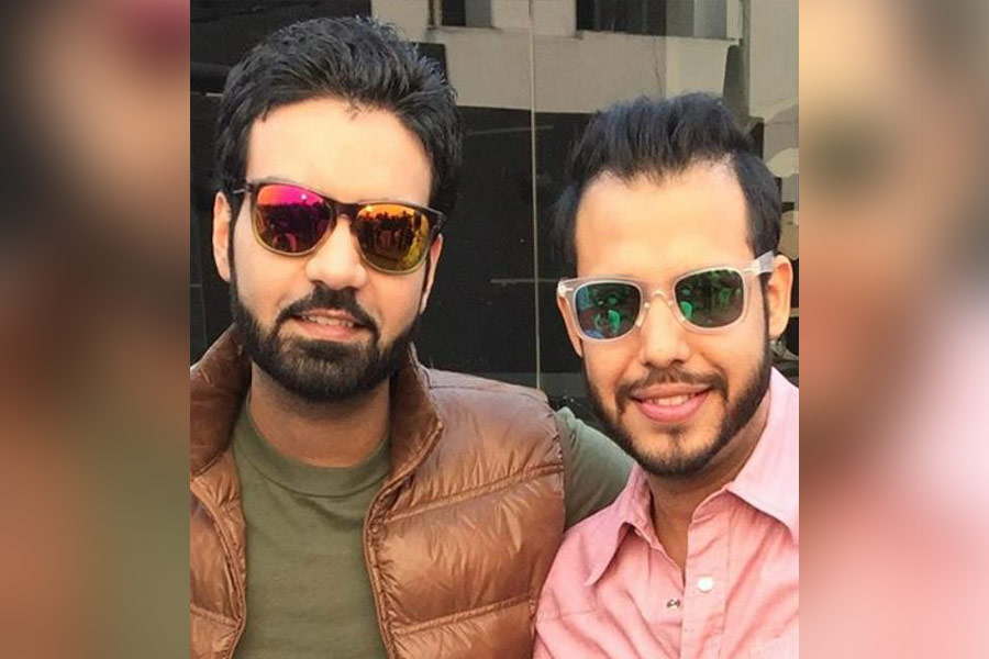Co-founders of RhythmBox, Anshul Chauhan (left) and Dhruv Todi