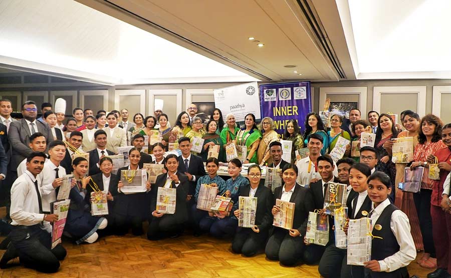 The ‘Protect the Nature’ project was inaugurated at a city hotel on Tuesday in collaboration with the Inner Wheel Club of Calcutta. The project aims to promote environmental sustainability through recycling and awareness and also focuses on reducing the use of plastic bags by producing reusable paper bags from collected newspapers