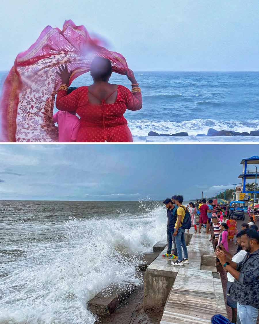 With no worry about the daily grind in the city or life’s challenges, weekends are the best bet for vacationers to enjoy a carefree time at the Digha sea shore under the cloudy monsoon sky