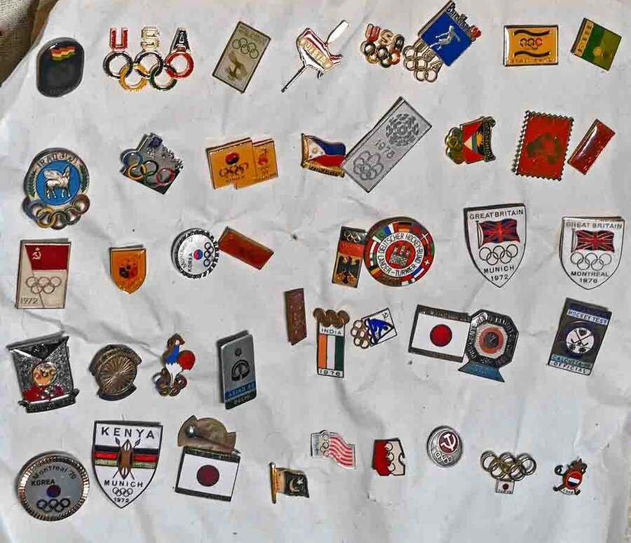 Every Olympic village is massive, where thousands of athletes from hundreds of countries come and stay while they compete in their events. How do athletes make friends and how do they socialise with those they have never met before from countries they have never been to? These Olympic pins are a huge part of the traditions for the athletes at the Olympic village. Collecting pins is definitely a hobby for many athletes, but these pin exchanges are what gets them interacting with sports persons from different fields. Gurbux Singh’s collections include pins from eight different summer games