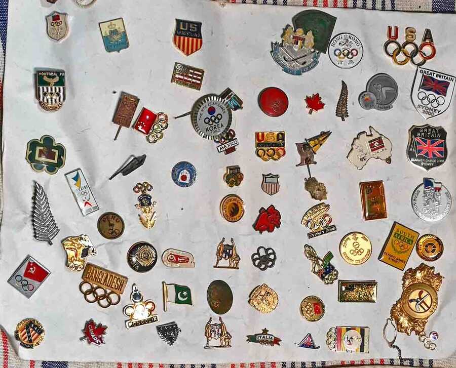 Like any other collectible, Olympic pins have a value to them — the more unique the pin, the more the value. This year, the USA contingent did not have a standard pin for all the athletes, but rather, pins based on their sport. Simone Biles’s pin was unique and much sought after. While monetary value is a definite bonus, athletes like Gurbux Singh do not collect them to make money, but rather to make a collection to look back on. With pins from Germany, USA, Soviet Russia, Australia and countries like Bangladesh and Pakistan, one can only wonder what the conversations would be like between athletes when they exchange their pins