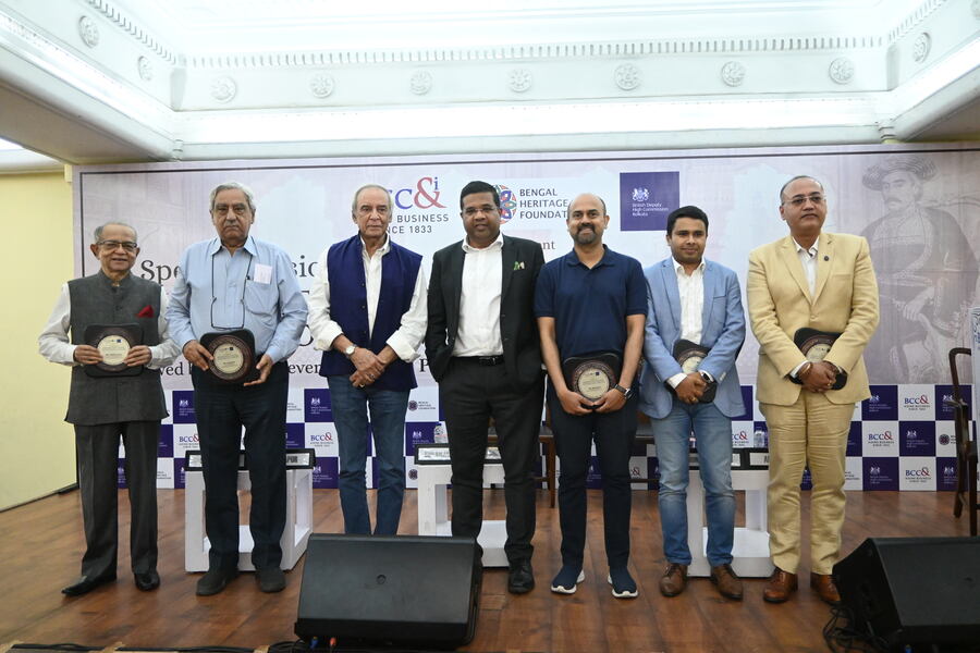 The Bengal Heritage Foundation, a UK-based charity, in collaboration with the British deputy high commission Kolkata and the Bengal Chamber of Commerce and Industry (BCC&i), organised ‘Dwarkanath Tagore: Visionary of a New Era’ at BCC&i’s Williamson Magor Hall on August 7. Discussions on Dwarkanath Tagore, entrepreneurship and business in Bengal were followed by a musical performance by Prabuddha Raha