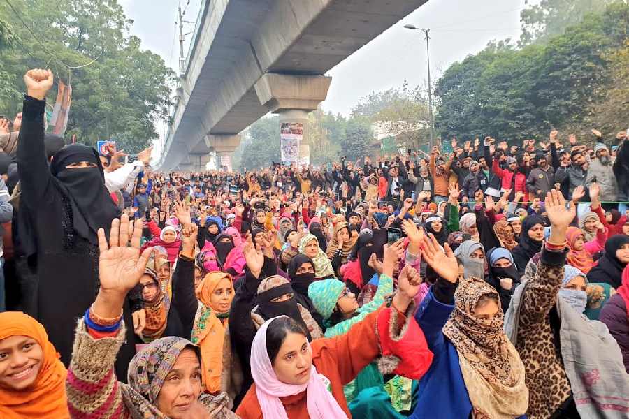 Shaheen Bagh women protesters 15 January 2020
