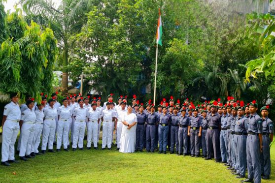 The school was transformed into a vibrant canvas of tricolor hues, radiating patriotism. The Inter House Singing Competition on August 14th was a highlight, filling the air with soul-stirring patriotic melodies. 