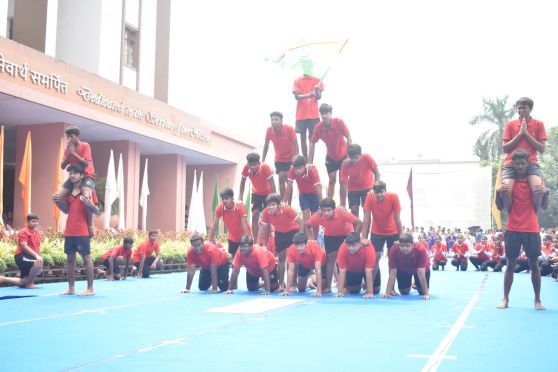 The 78th Independence Day celebration was marked by offering floral tribute to the Hijli Martyrs. The Chief Guest and Madam Principal hoisted the National Flag. This was followed by a colorful cultural programme by the students and felicitation of the winners of DAV National Sports State Level.