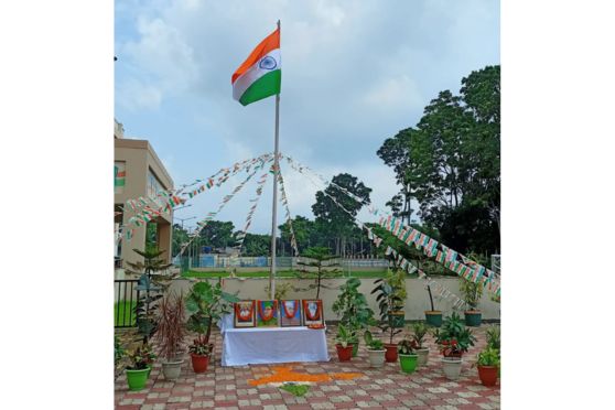 The respected Principal Ms Joyeeta Majumder addressed the gathering and emphasized the need for true liberation and safety of all our citizens. The event was further enriched by the teachers' enchanting performance, a melodious tribute that resonated with the rich tapestry of India's illustrious history, leaving an indelible mark on the hearts of all present.