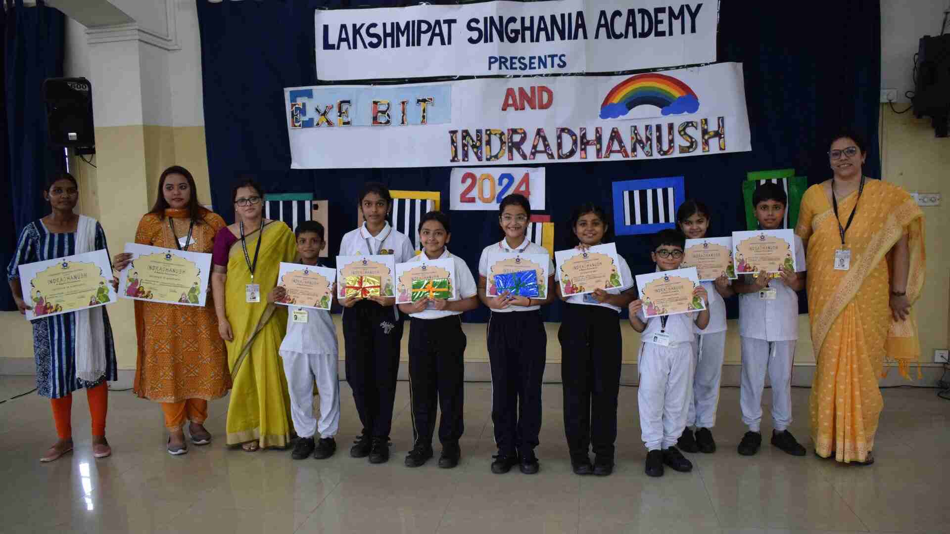 Indradhanush 2024, organised by Lakshmipat Singhania Academy, was a grand and immersive experience aimed at providing students from classes 2 to 5 with a unique learning platform to delve into the rich tapestry of Indian history. The event offered participants a deep yet fun insight into the legendary dynasties and kingdoms that left a lasting impact on Ancient India.