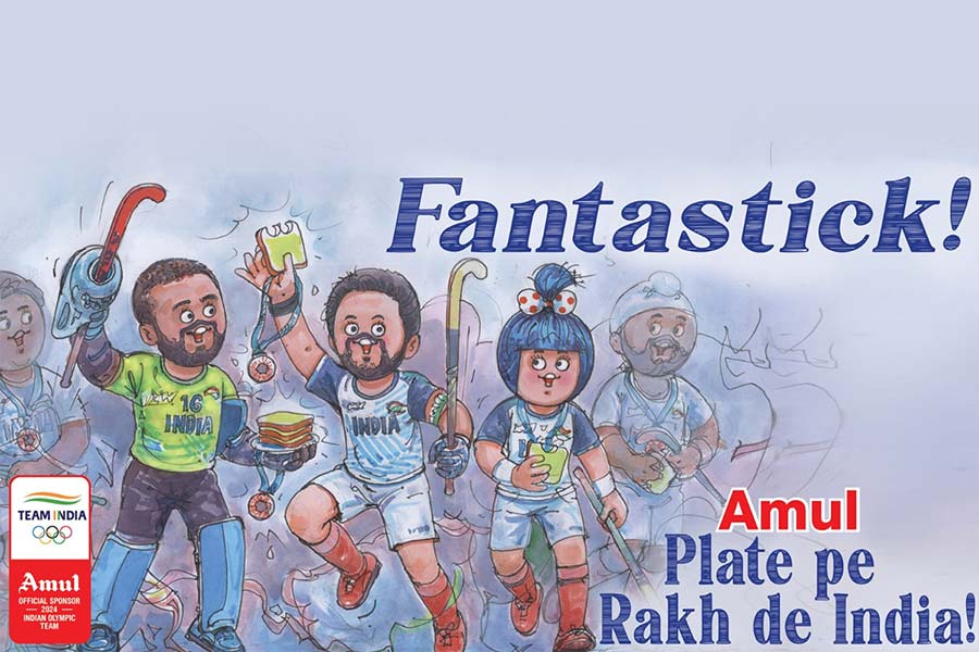 One of Amul's ads during the Olympics