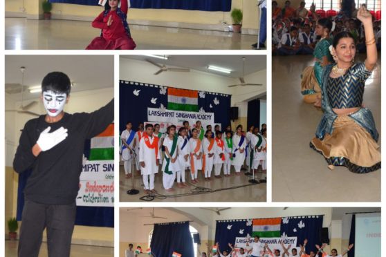 Lakshmipat Singhania Academy celebrated the 78th Independence Day on the 15th of August, 2024. Students and teachers gathered to reflect on the sacrifices made by countless brave souls who fought for the nation’s freedom as well as honouring the heroes of our present times – doctors. The Director of the Academy Ms. Meena Kak hoisted the flag in the presence of dignitaries, students, teachers and staff