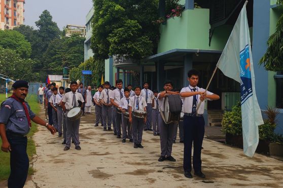 St. Lawrence High School, Kolkata, celebrated India's 78th Independence Day with great enthusiasm and patriotic fervour. The day began with the dignitaries being escorted to the venue by the school's scouts and band, adding a ceremonial touch to the occasion