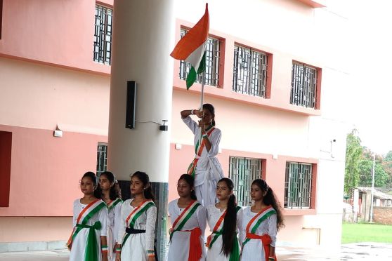 A bouquet of cultural activities was showcased by the students portraying India, its cultural values, heritage and diversified landscapes which has been the cradle of home bred originality on the trail of 'Vikshit Bharat' or Developed India. The program ended with a note that it is time to look forward and face challenges keeping in mind the power of unity, resilience and spirit of freedom