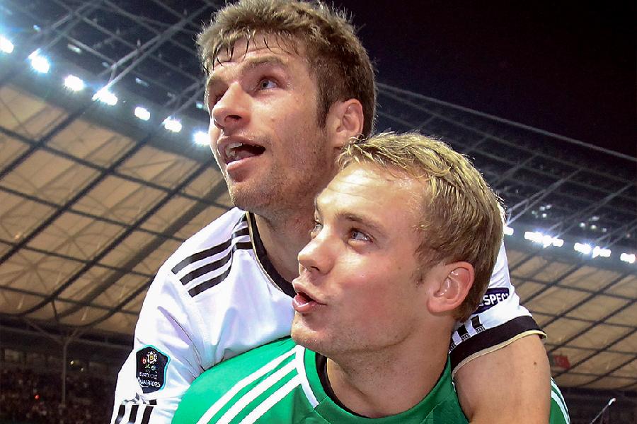 Manuel Neuer and Thomas Muller