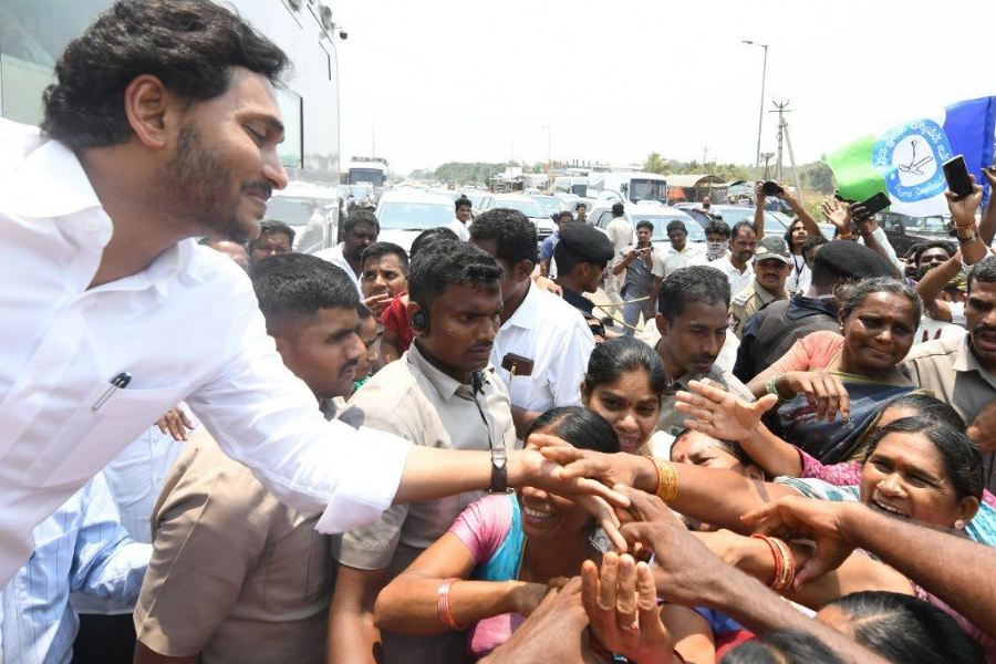 With my Star Campaigners from Day-22 of the Memantha Siddham Yatra. 