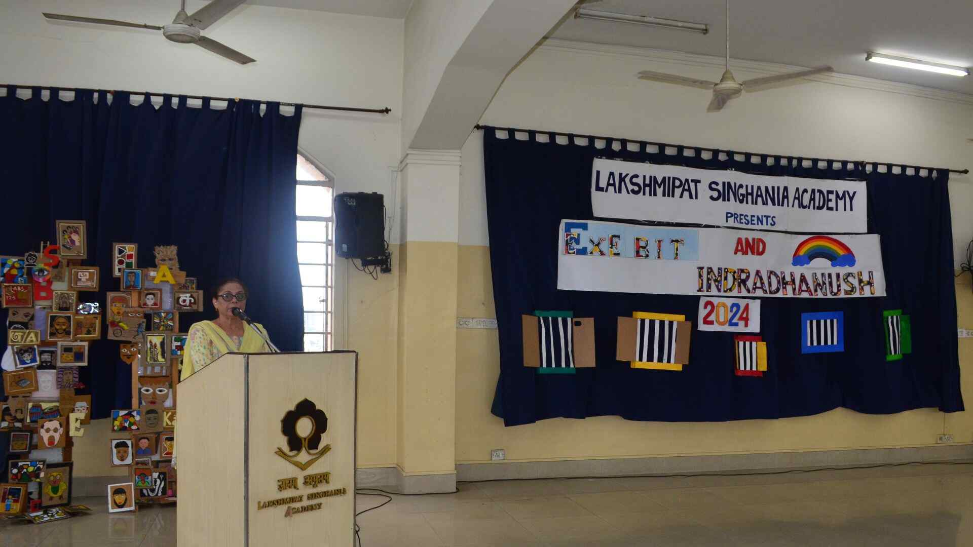 The inauguration ceremony set the tone for the event with a thought-provoking address by the school’s director, Meena Kak, who delved into the growing influence of AI and its implications for students. “The fear is, the lack of human connection with the spread of AI,” she noted, reflecting on the potential societal shifts. 