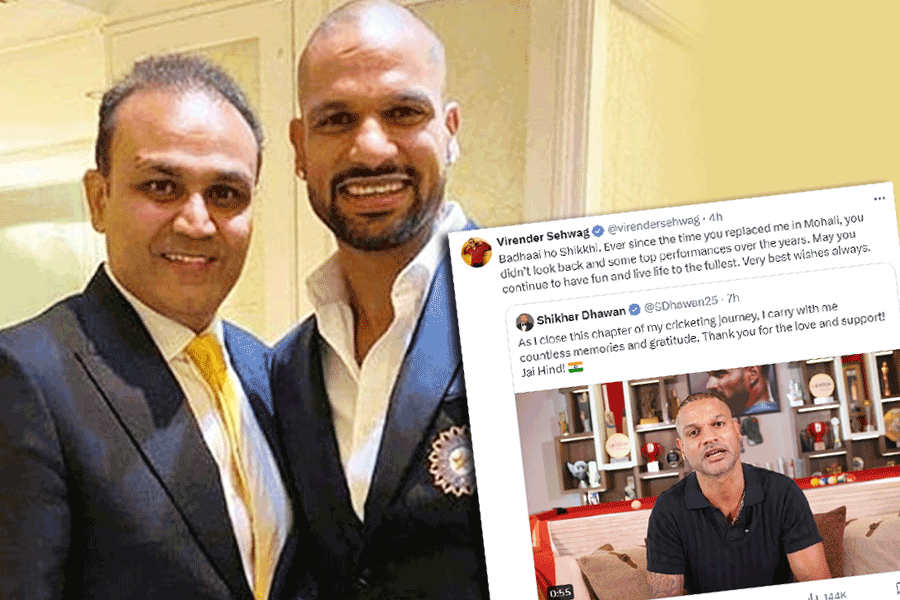 Shikhar Dhawan and Virender Sehwag