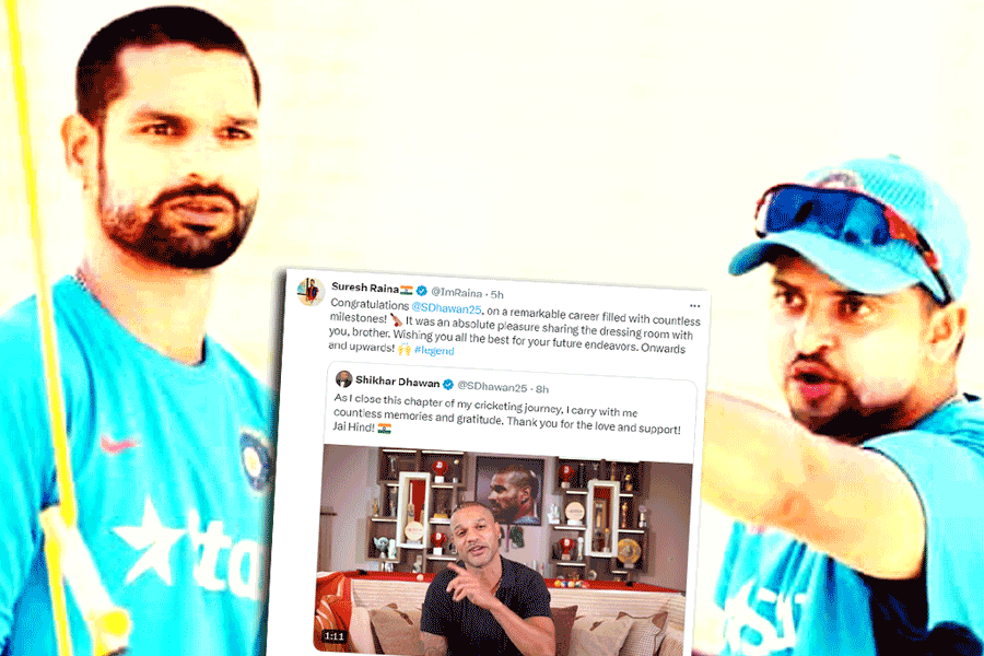 Shikhar Dhawan and Suresh Raina