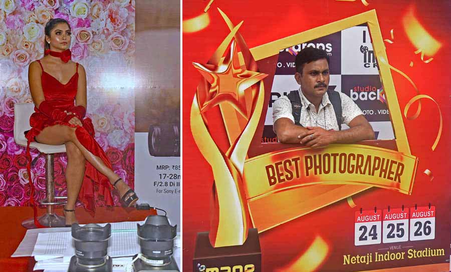 The three-day Image Craft Photo Video Expo 2024 got underway at Netaji Indoor Stadium on Saturday. Various camera lenses are being showcased at the event