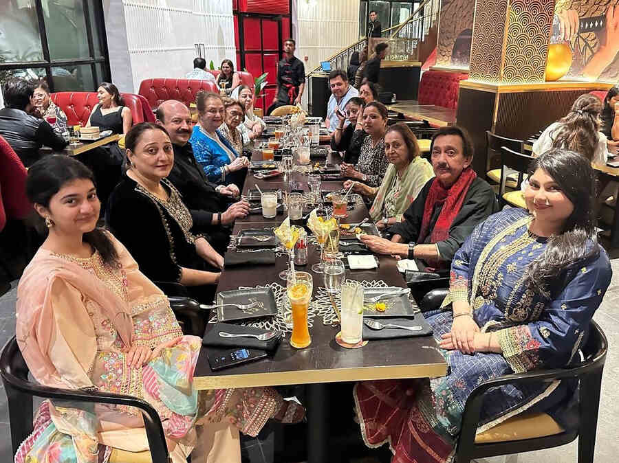 The actress, who turned 80 on August 25, posed for a picture at the dinner table with her friends and family. She thanked her nephew who “made a special effort to be in Mumbai” and her grandnieces who “masterminded the whole event by filling my house with beautiful decorations and glowing happiness”.