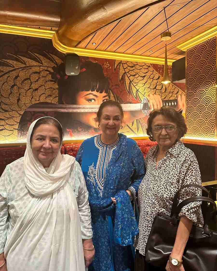 Saira also shared a picture with Farida with whom she starred in the 1970 film Gopi and the 1976 film Koi Jeeta Koi Haara. “I’m also grateful for my friends who bring joy to my life - Dr Meera Agarwal, Farida Jalal (the exceptionally wonderful actor and my great friend), her son Yaseen, my dear friends Mani Talati and Mehfooza, her daughter Shaista, Azra Lokhandwala Ji, and @moinbeg (who conceptualized the marvelous Heeramandi). Blessed to have them all around to make my day and life a happening one,” she added.