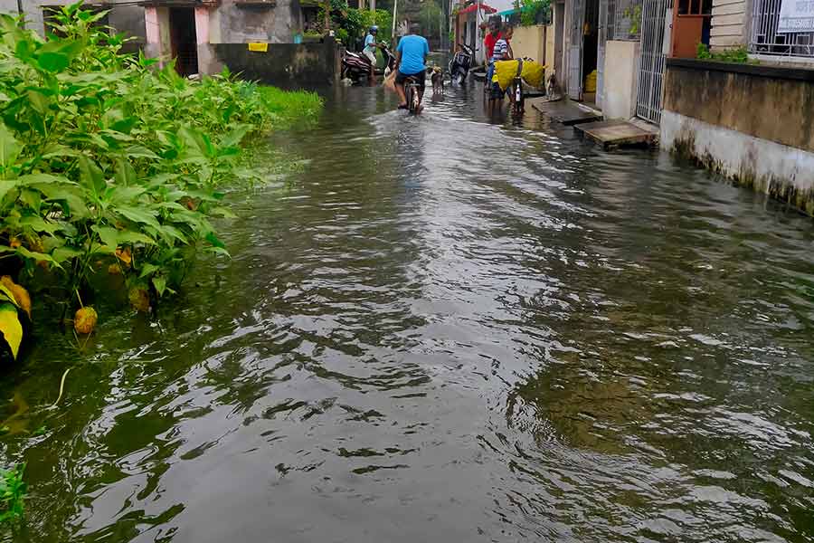 Pratima Ghor Road on August 22