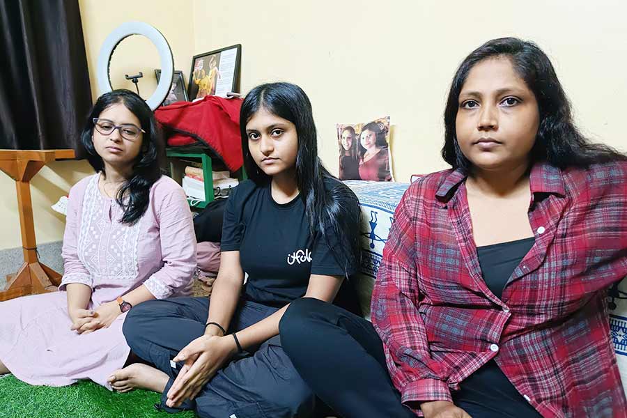 (From left to right) Somali, Jhil and Sanjita