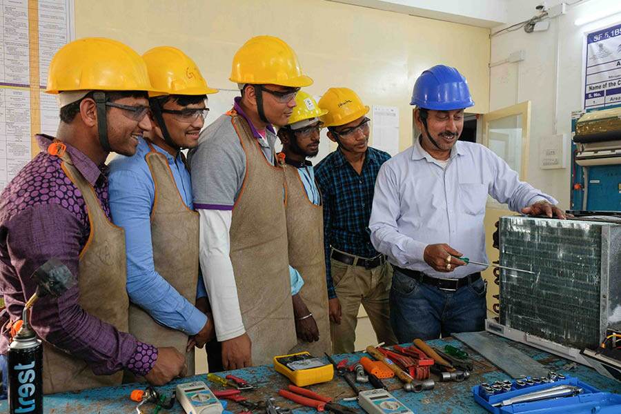 Training underway at a SEDI centre in West Bengal