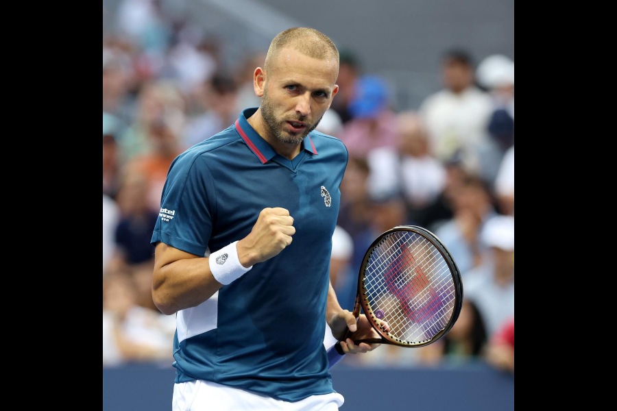 Dan Evans (in a picture shared on X), who played a 5 hour-35 minute marathon match in the first round, beat Argentina’s Mariano Navone in the second round on Thursday. He will next face Australian Alex de Minaur.